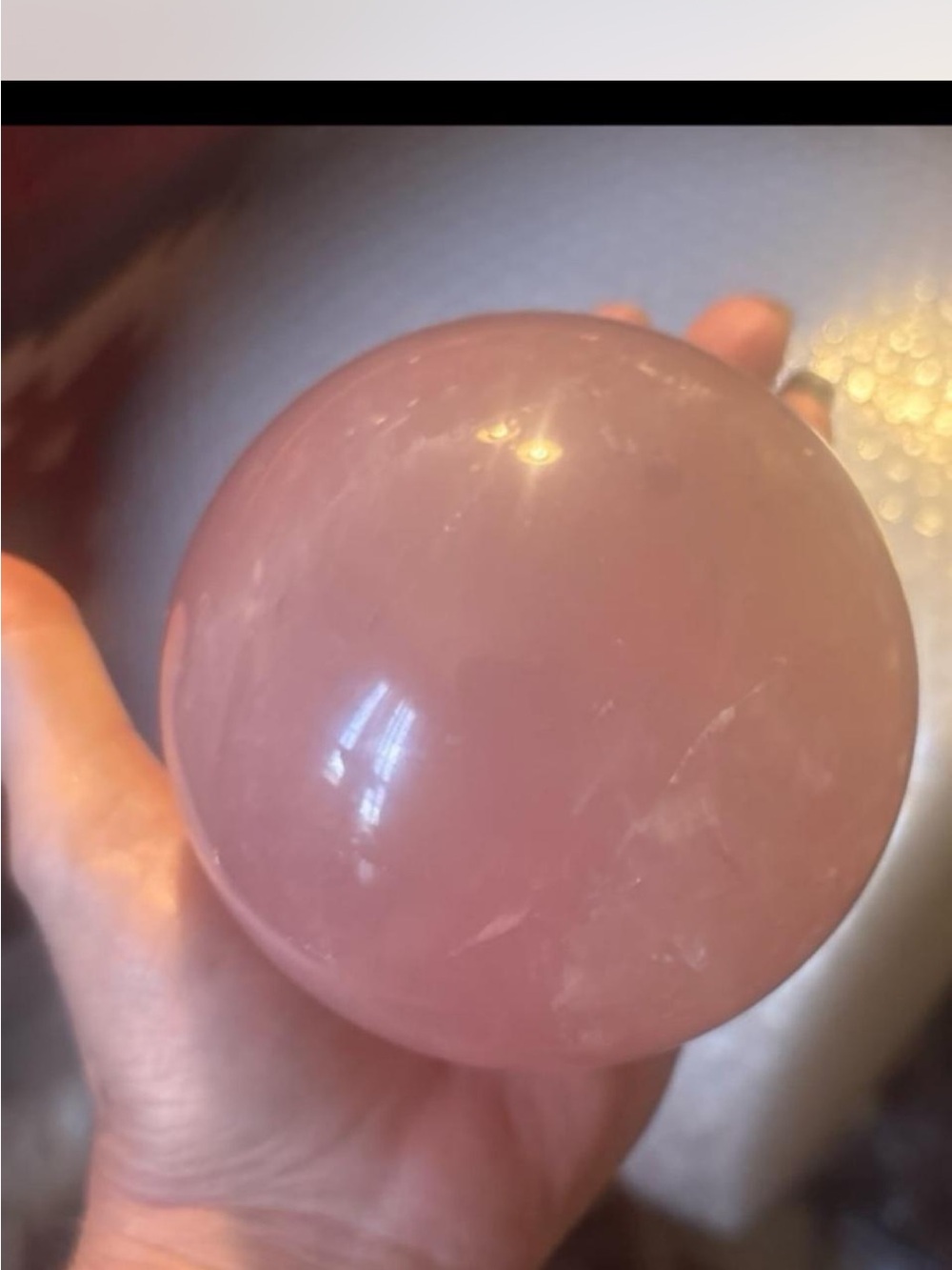 Lavender Rose Quartz Sphere